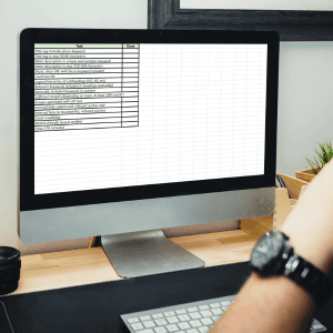 On-page seo checklist mockup